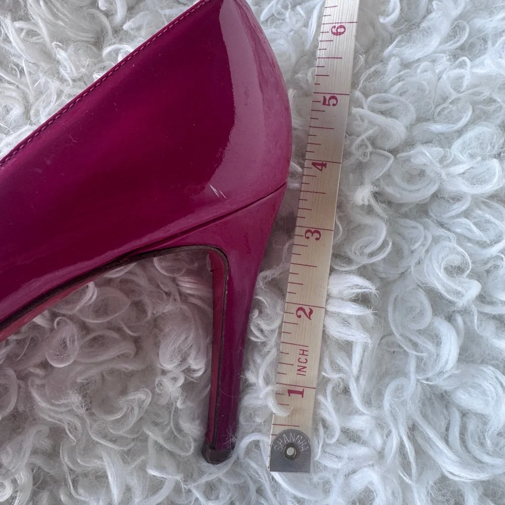Christian Louboutin Fuchsia Patent Leather Pumps | Size 41 - Picture 9 of 10
